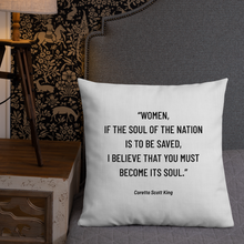 Load image into Gallery viewer, Coretta Scott King Advocate Throw Pillow