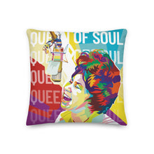 Load image into Gallery viewer, Aretha Franklin Queen of Soul Throw Pillow