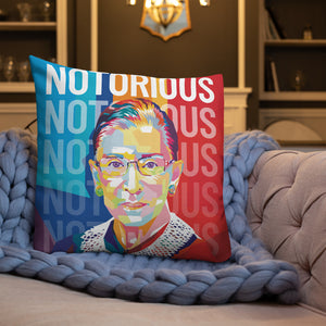 Ruth Bader Ginsburg Notorious RBG Throw Pillow