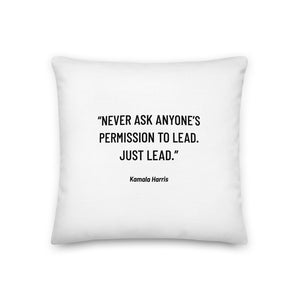 Kamala Harris Trailblazer Inspirational Throw Pillow