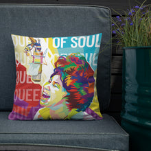 Load image into Gallery viewer, Aretha Franklin Queen of Soul Throw Pillow