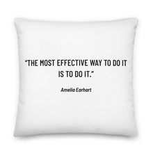 Load image into Gallery viewer, Amelia Earhart Courageous Inspirational Throw Pillow