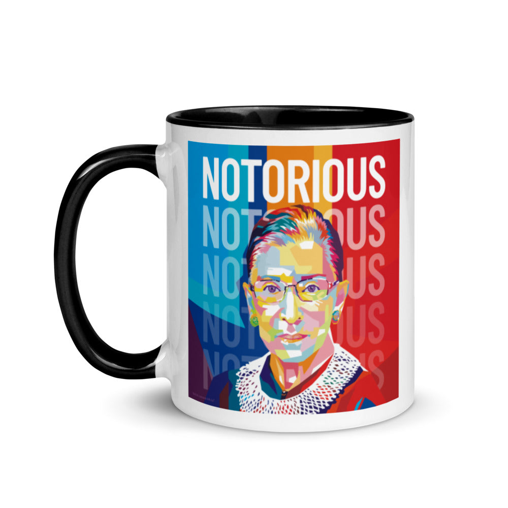 Notorious RBG Mug with Color Inside