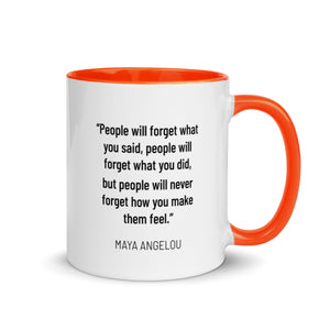 Maya Angelou Inspirational Quote Mug